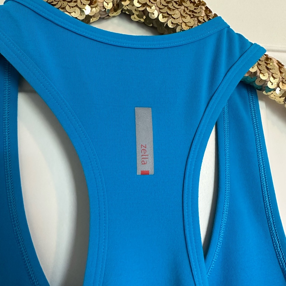Zella athletic tank top. Blue. Size xs - Picture 4 of 6
